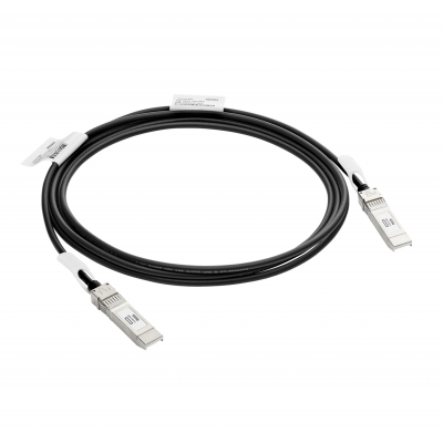 Aruba Networking 10G SFP+ to SFP+ 3m DAC Cable de fibra óptica e InfiniBand SFP+ Negro