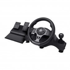 Trust GXT 289 Movi Negro USB Volante + Pedales Nintendo Switch, PlayStation 4, Xbox One S, Xbox One X, Xbox Series S, Xbox Series X