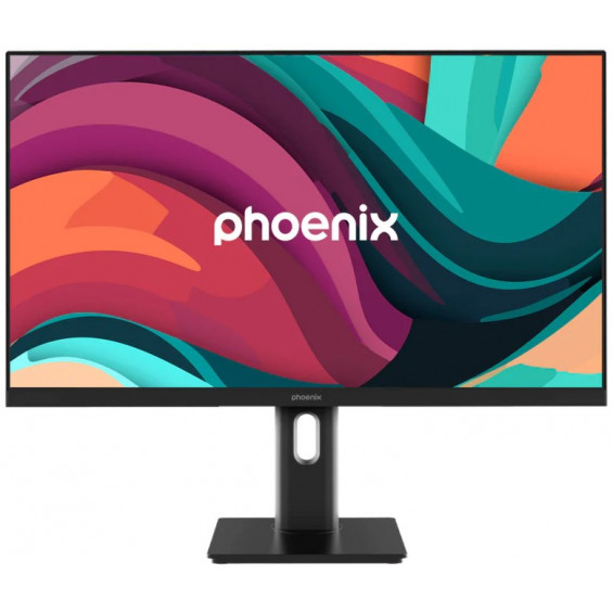 Monitor Phoenix Essence27Pro, 27 pulgadas, Full HD, IPS, 100 Hz, 5 ms, altavoces, HDMI, DisplayPort, VGA, altura regulable, negro