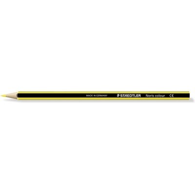 Staedtler Noris Colour 185 Lapiz Hexagonal de Color - Resistencia a la Rotura - Material Wopex - Color Amarillo Claro
