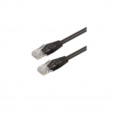 WP WPC-PAT-6U005BL cable de red Negro 0,5 m Cat6 U/UTP (UTP)