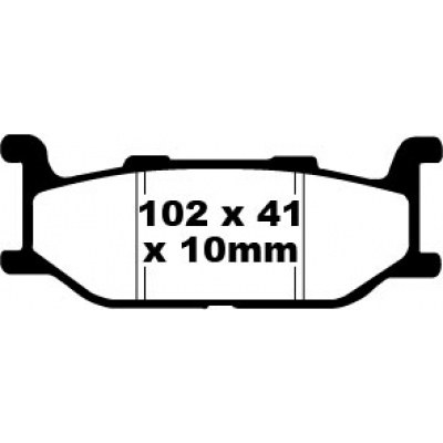 Pastillas de freno orgánicas scooter serie SFA EBC SFA179
