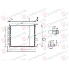 CONDENSER DIESEL (602x521x12) (NRF)