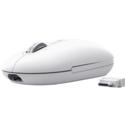 Ratón Inalámbrico Trust Seron 26019/ Batería recargable/ Hasta 3200 DPI/ Blanco