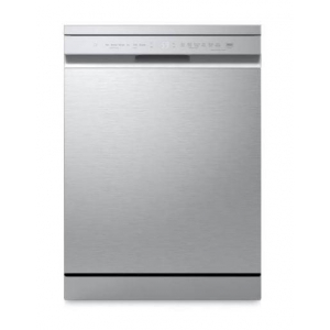Lavavajillas LG DF273FV, 60 cm, 14 servicios, 3ª bandeja, clase A, 54 kWh/año, 44dB, media carga, 8 programas, AquaStop, QuadWash, puerta  apertura automática, inox
