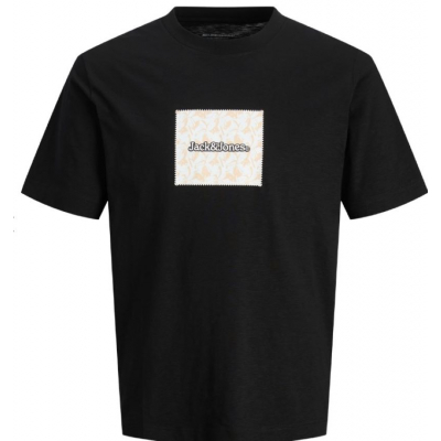 Camiseta JACK & JONES JORSPLIT AOP BRANDING TEE 12272993 NEGRO Negro