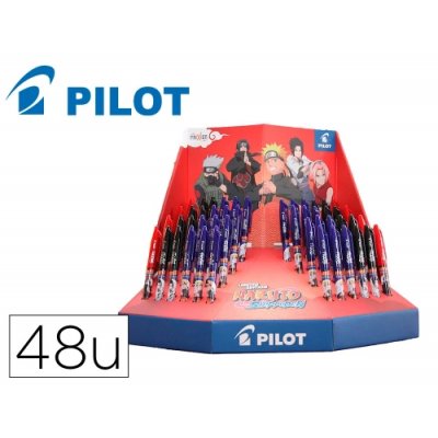 PILOT BOLIGRAFO BORRABLE FRIXION NARUTO EDICIÓN LIMITADA EXPOSITOR 48 UD SURTIDOS