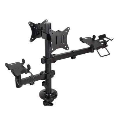Soporte para 2 Monitores, TPV, Impresora, Términal y Lector TooQ TQPM0002/ hasta 9kg