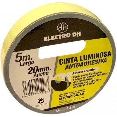 Cinta Luminiscente Autoadhesiva 20mmX5m DH