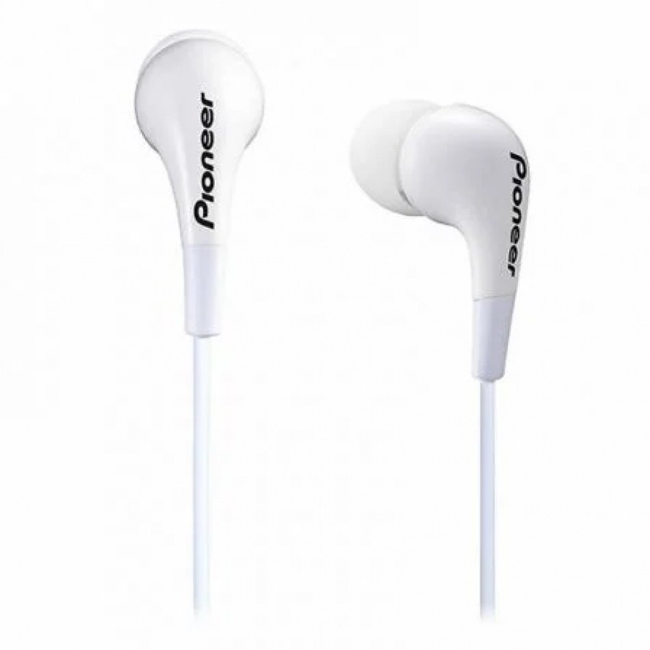AURICULARES INTRAUDITIVOS PIONEER SE-CL502-W BLANCOS - DRIVERS 9MM - 20-20000HZ - 100DB - JACK 3.5MM - CABLE 1.2M
