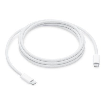 Cable usb tipo c apple 2m - macho - macho - blanco