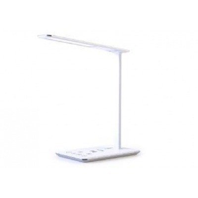 Lampara flexo indus flux´s blanco con carga inalambrica - puerto usb - 4 modos con 10 niveles de brillo - temporizador