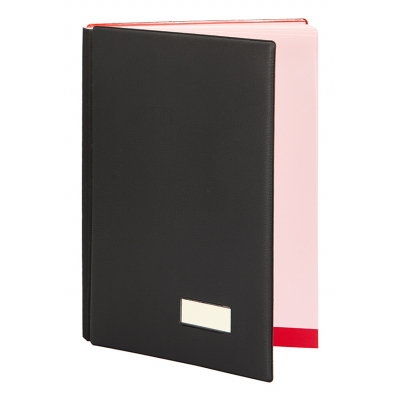 87401 carpeta Imitación piel Negro Folio