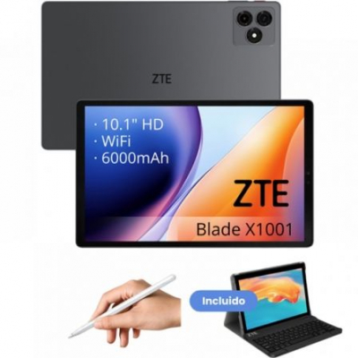 Tablet ZTE Tab Blade X1001W 10.1/ 4GB/ 128GB/ Octacore/ Gris/ Incluye Teclado y Stylus Pen