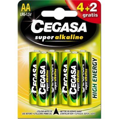 CEGASA PILA SUPER ALC LR06 BLISTER 4 UDS + 2 GRATIS
