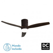 Ventil 27w Dc Aguilon Marron 3 Aspas Roble 6 Velocidades C/remoto, Reg.Intensidad, Temporizador 30,5x132x132 Cm