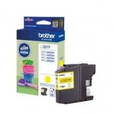 Cartucho tinta brother lc221y amarillo 260 paginas dcpj562dw - mfcj480dw - mfcj680dw