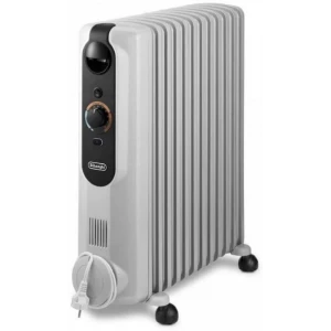 Radiador de aceite Delonghi RadiaS Easytronic TRRSE1225, 2.500 W, 12 elementos, 3 modos, 12 temperaturas, blanco