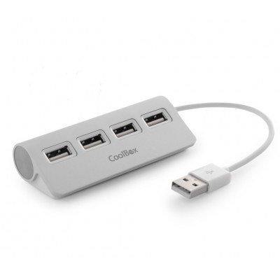 Hub coolbox 4 puertos usb 2.0 aluminio