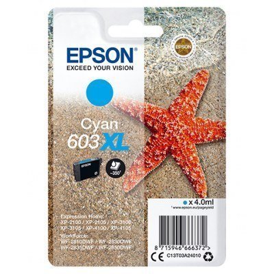 Cartucho tinta epson c13t03a24010 singlepack cian 603xl estrella de mar