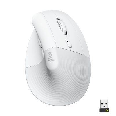Logitech Lift Vertical Ergonomic wireless off-white