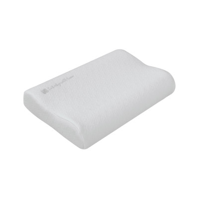 Almohada ergonómica ventilada de espuma viscoelástica Airknit Gris