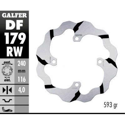 Disco de freno Wave® GALFER DF179RW