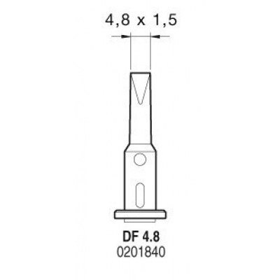 Punta Soldador Gas SG1070 DF4.8 JBC