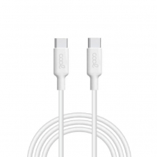 COOL CABLE USB TIPO-C A TIPO-C (1 METRO) 3 AMP BLANCO