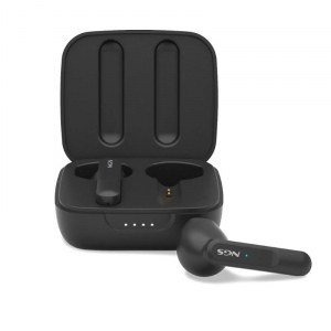 Auricular NGS intraauricular, Bluetooth TW estéreo negro