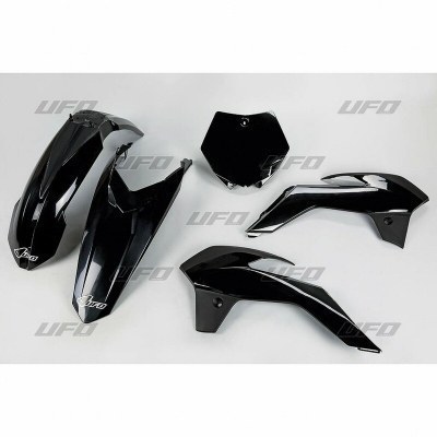 UFO Plastic Kit Black KTM SX85 KTKIT514@001