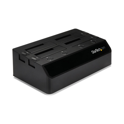Base de Acoplamiento USB 3.0 de 4 Bahías SATA - Docking Station USB de Discos Duros o SSD SATA III de 2,5/3,5 - de Intercambio en Caliente - Carga Superior