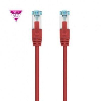 Cable de Red RJ45 SFTP Nanocable 10.20.1701-R Cat.7/ 1m/ Rojo