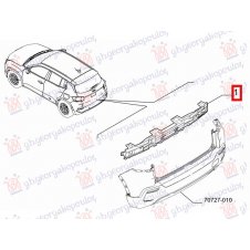 REFUERZO DE PLASTICO PARA PARACHOQUE TRASERO(O)