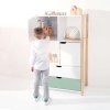 Armario infantil Montessori (puertas y cajones) madera/verde-menta · Eden+ NW130-M6055