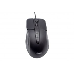 Ratón Nilox USB ergonómico 1000 DPI negro