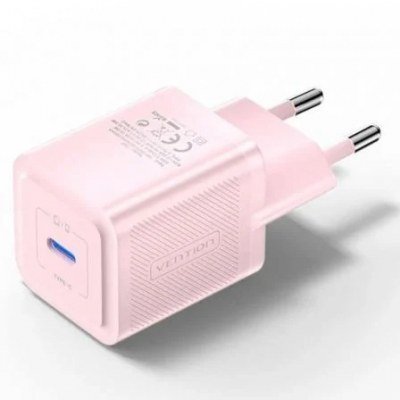 Cargador de Pared GaN Vention FEPP0-EU/ 1xUSB Tipo-C/ 20W