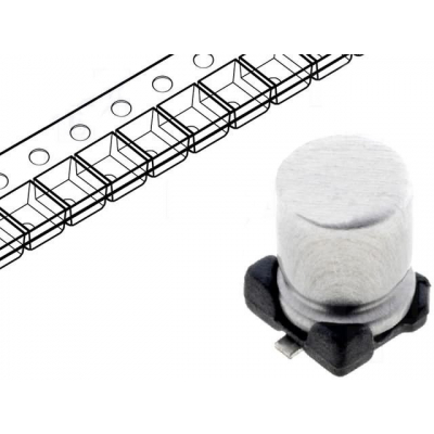 Condensador Electrilítico SMD 1uF 50Vdc