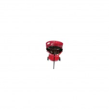 BARBACOA JOCCA PORTATIL DE EXTERIOR BANDEJA INFERIOR PARA UTENSILIOS ALTURA 77.5CM GRAN ESTABILIDAD ROJO 5013