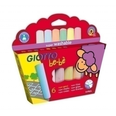 TIZAS COLORES GIOTTO BEBE ESTUCHE 6 - Pack de 6 unidades
