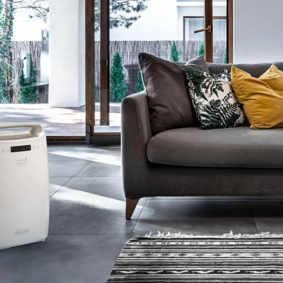 Deshumidificador De'Longhi DEXD214RF, 14 litros/día, 40 dB, drenaje continuo, blanco - imagen 2