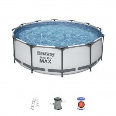 Bestway Steel Pro 56418 piscina sobre suelo Piscina con anillo hinchable C?rculo 9150 L