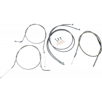 Kit líneas/cables en acero inox. para manillar BARON BA-8022KT-12