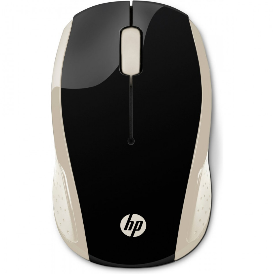 Ratón Inalámbrico HP 200/ 1000 DPI/ Dorado