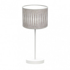 Sobremesa Piron 1xe14 Blanco/cemento Gris 42x17x17 Cm