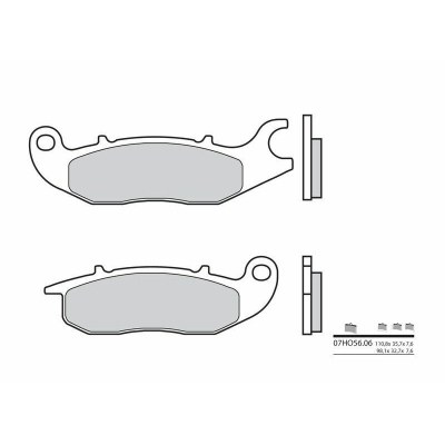 Pastillas de freno orgánicas Brembo 07HO5606 07HO5606