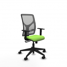 Piqueras y Crespo Motilla sincro malla gris bali pistacho brazos 1D base piramidal ruedas 65mm nailon