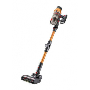 Aspirador escoba vertical inalámbrico Flama ProForce Flex 75 1647FL, 450W, 28.8V, autonomía 75 min, 6 accesorios, filtro DualHepa, naranja