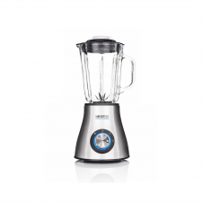 Haeger LQ-600.007A licuadora 1,5 L Batidora de vaso 600 W Negro, Acero inoxidable, Transparente