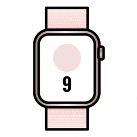 Apple Watch Series 9/ GPS/ 45mm/ Cellular/ Caja de Aluminio rosa/ Correa Deportiva Loop rosa Claro